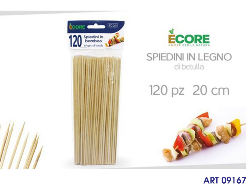 Spiedini Bamboo 120 Pz  Cm 20