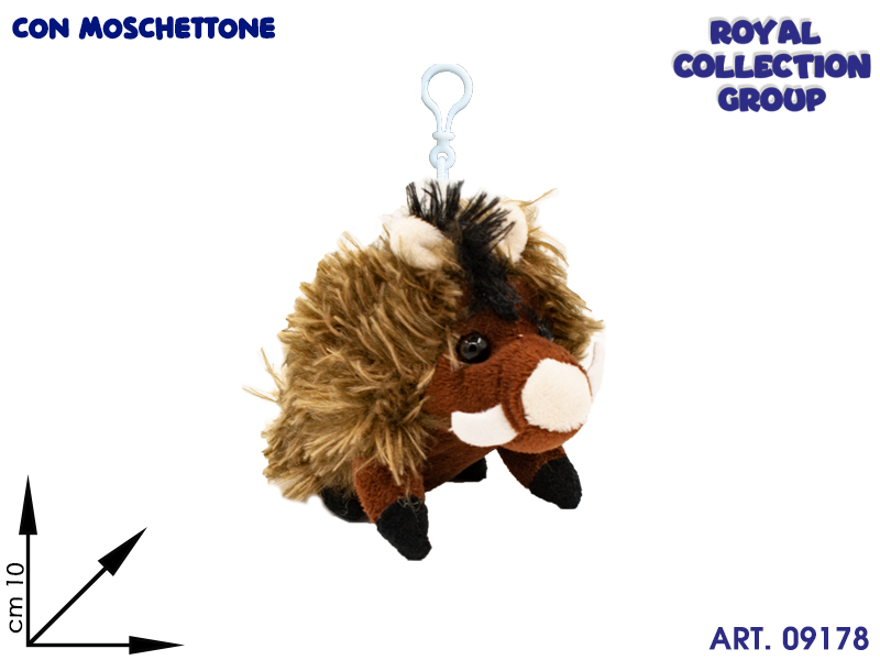 Pl3001a 10 Cinghiale Peluche C/mosch Cm 10