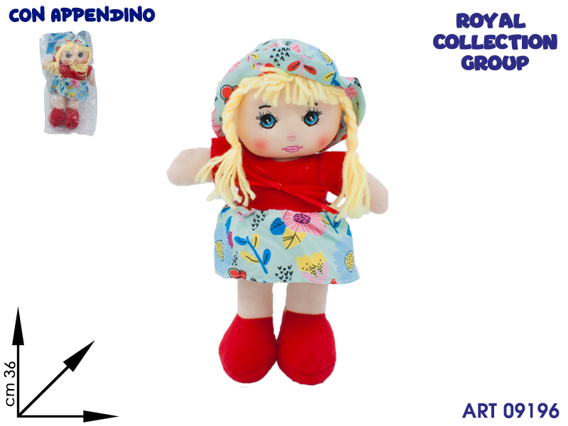 K2223  K5900620  Bambola Pezza Fragolina  15''  Cm 36