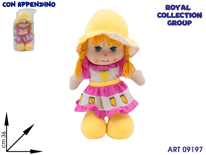 K2223  K5900617  Bambola Pezza Limone  15''  Cm 36