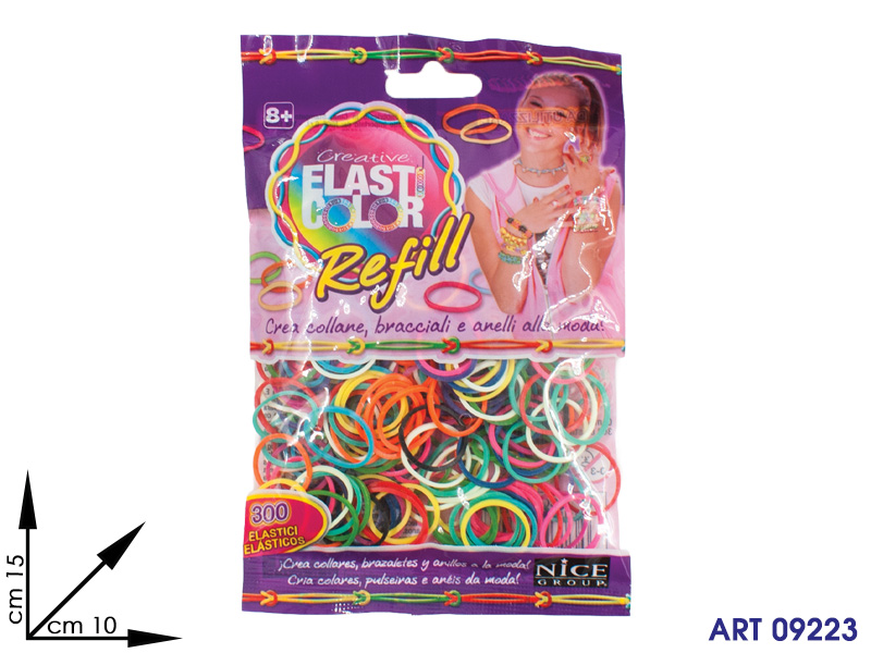 00418 00433 Kelemata Bustina 300 Elastici Creative  Cm 15x10