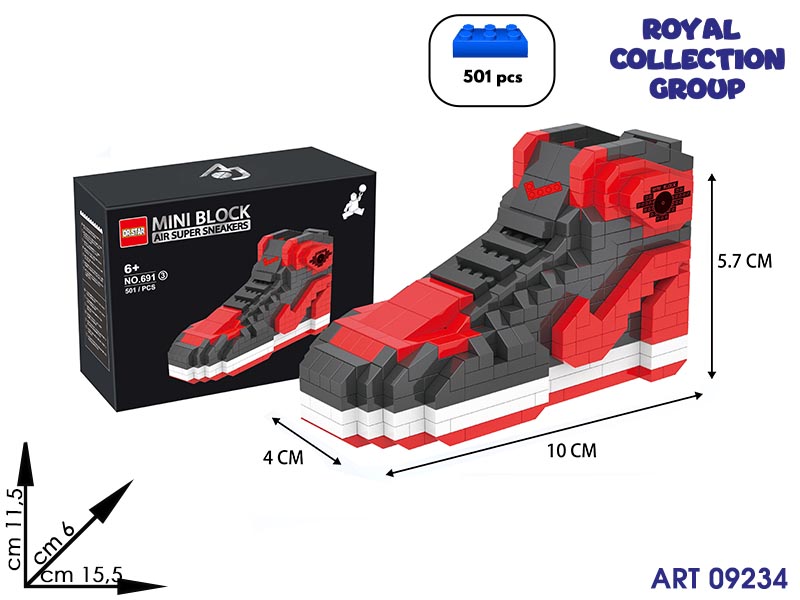 691-3 Building Air Super Sneakers  Cm 15.5x11.5