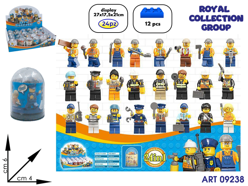 Sm257 Building City Guarder 24in1 Cm 6x4 Display 24 Pz
