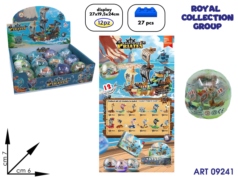 Sm194a Building Pirates 12in1 Cm 7x6 Display 12 Pz