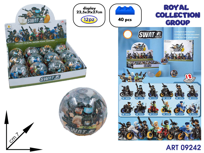 Sm501a Building Swat City Action 12in1 Cm 7 Display 12pz
