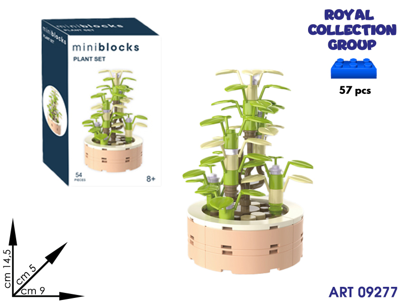K3110566  Skb27103 Building Plante Set 57 Pcs Cm 14.5 X 9