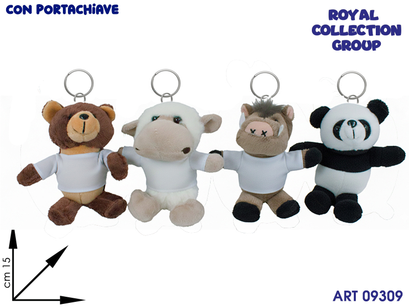 Pl3010ws Peluche T-shirt Personalizzabile  C/pchiave Cm 15