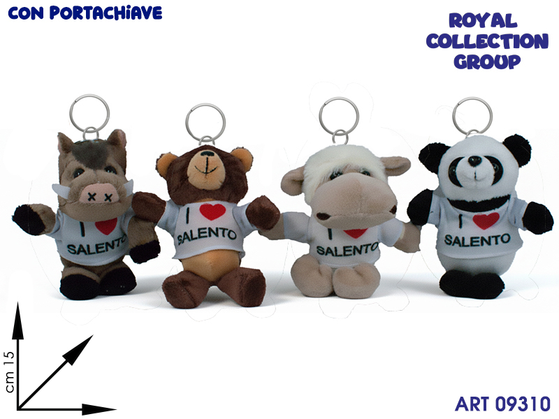 Pl3010ws Peluche T-shirt Love Salento  C/pchiave Cm 15