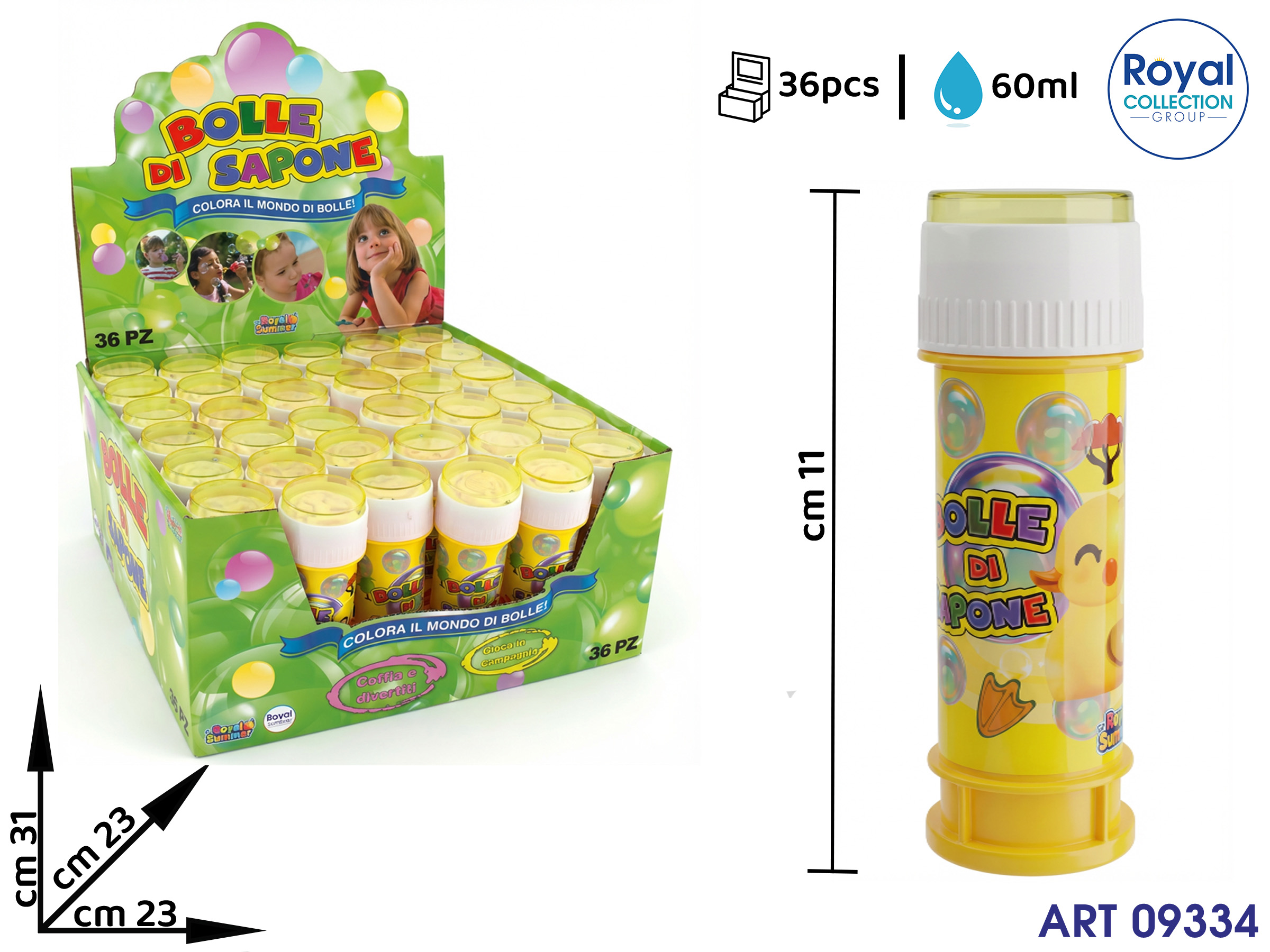 5588-6c Bolle Di Sapone 60 Ml  Display 36 Pz