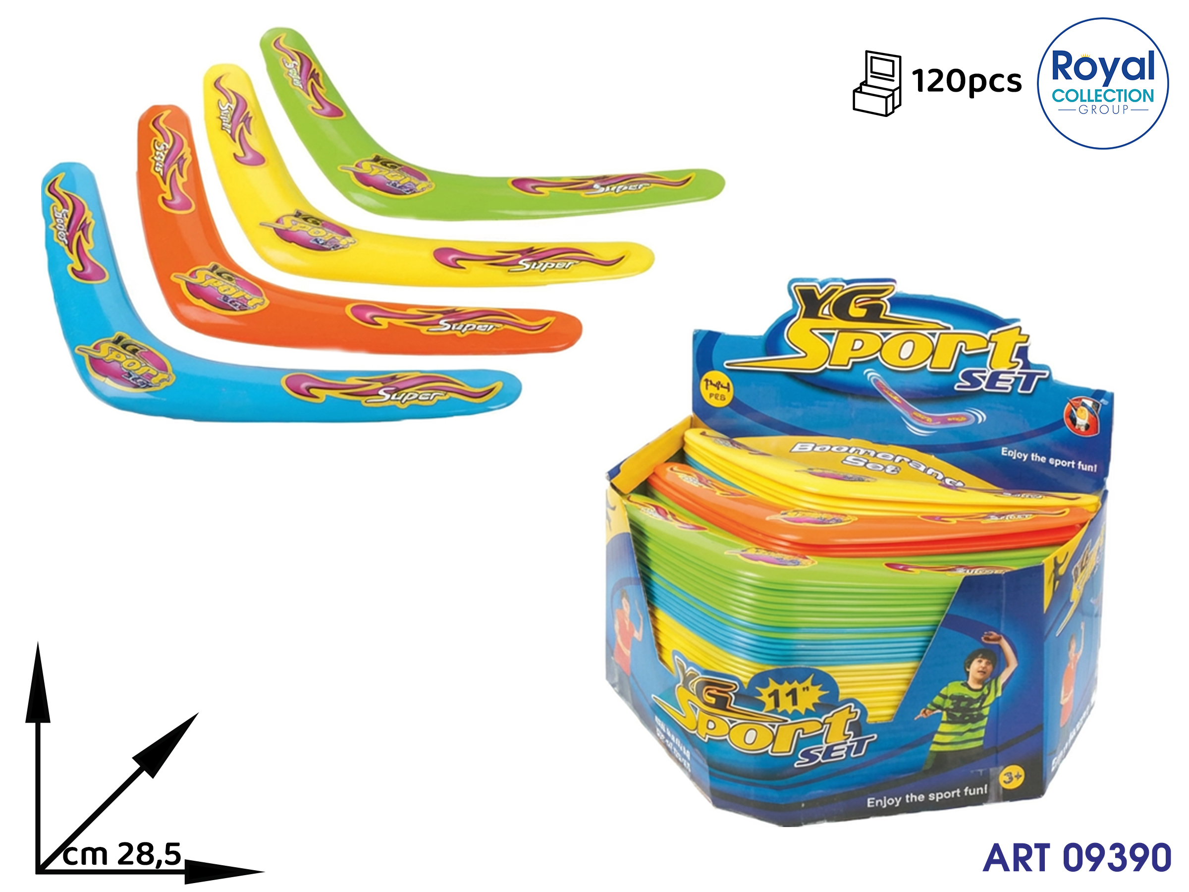 Yg07  Boomerang Col Ass 11ì   Cm 28.5