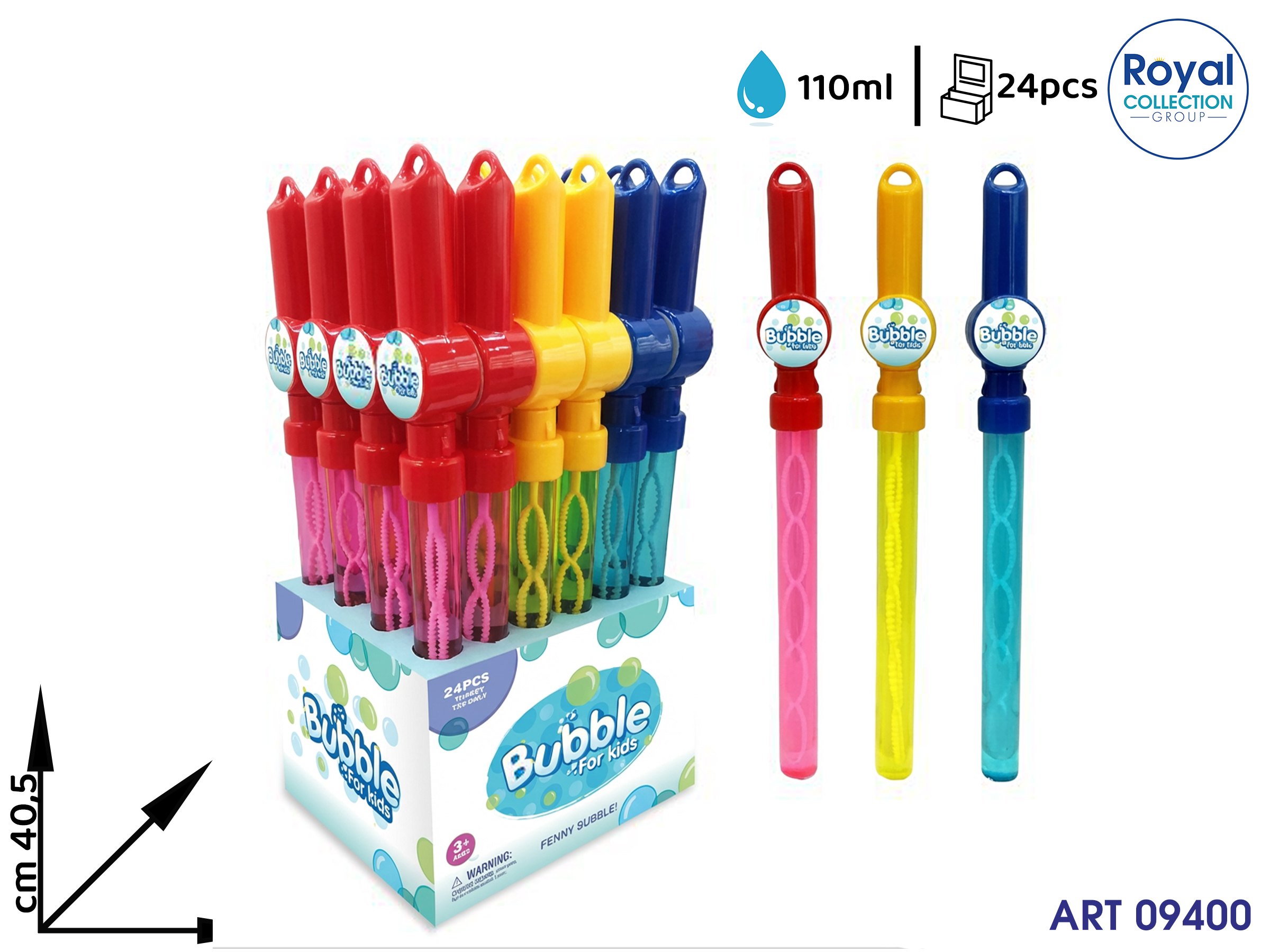 2004a  Bolle Di Sapone 110ml 40.5cm 3ass  Display 24 Pz