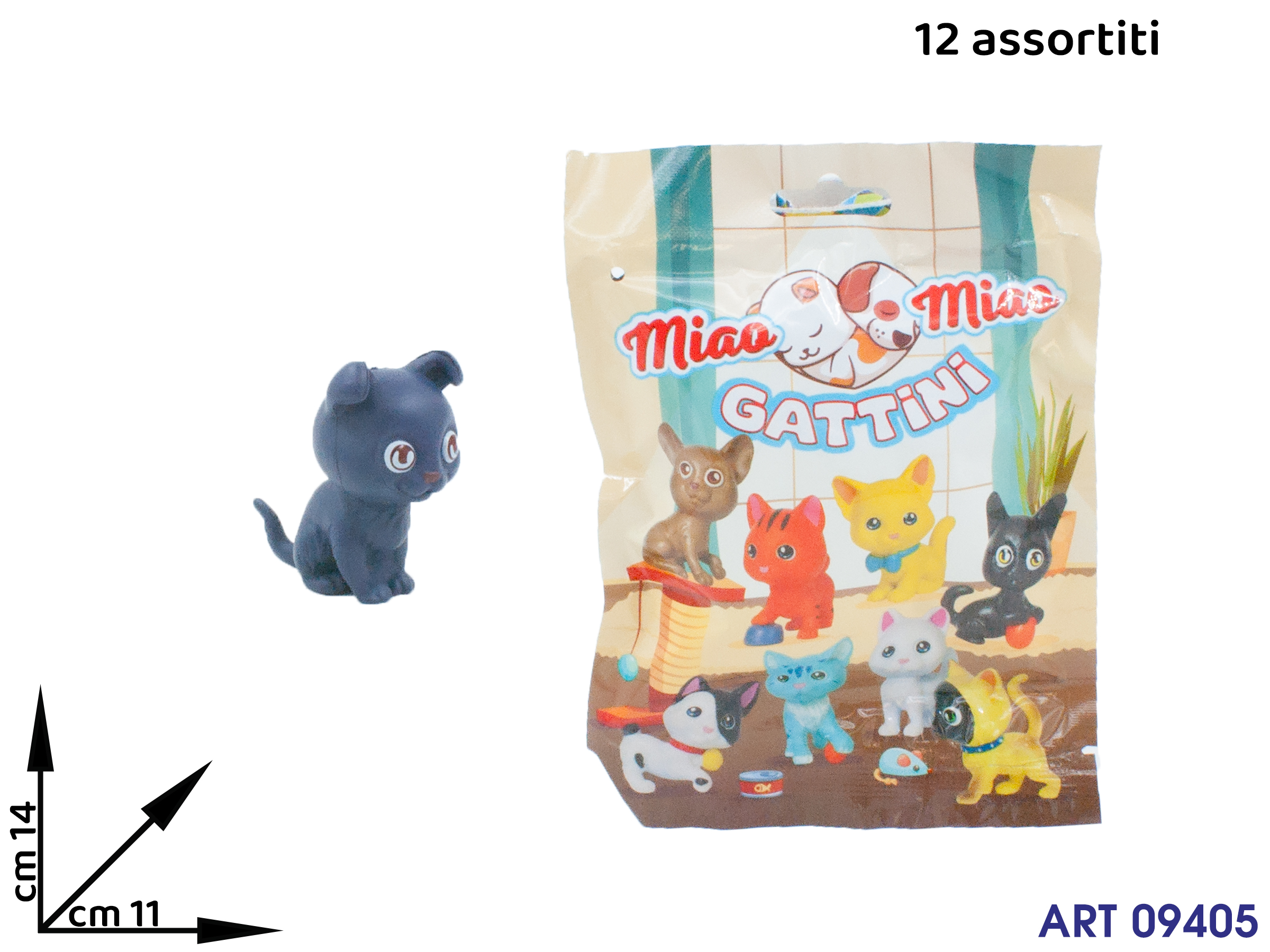 Vfbu0260 Miao Miao Gattini Flowpack In Busta Ass Cm 14x11