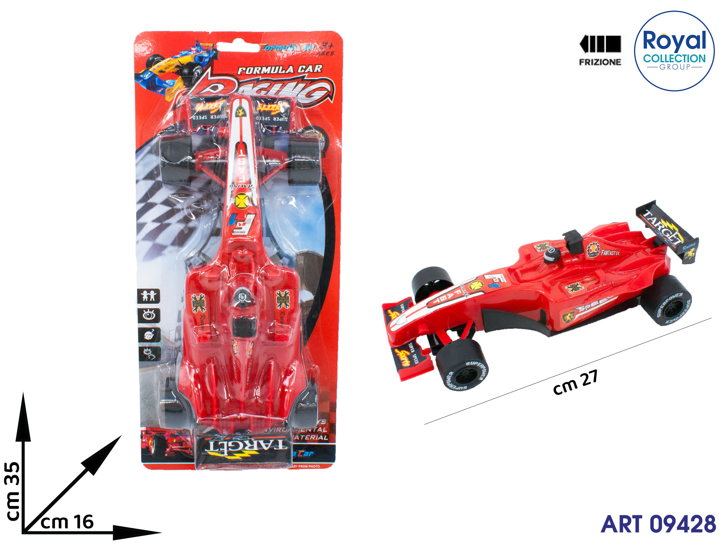 K1800379 K084319 Auto Corsa Rossa Friz Cm 35x16