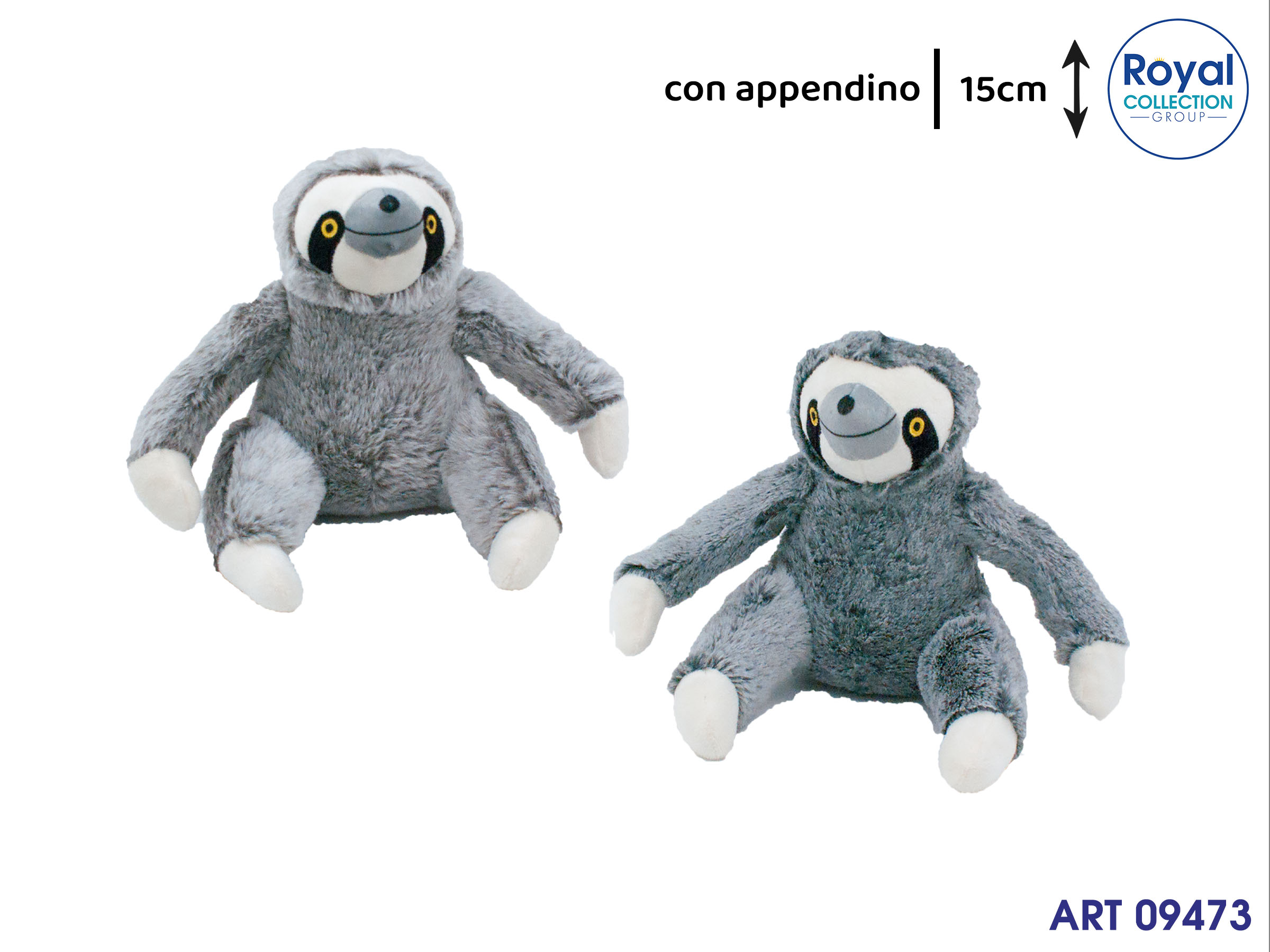 Pl2982 1 Bradipo Peluche 2 Ass Cm 15