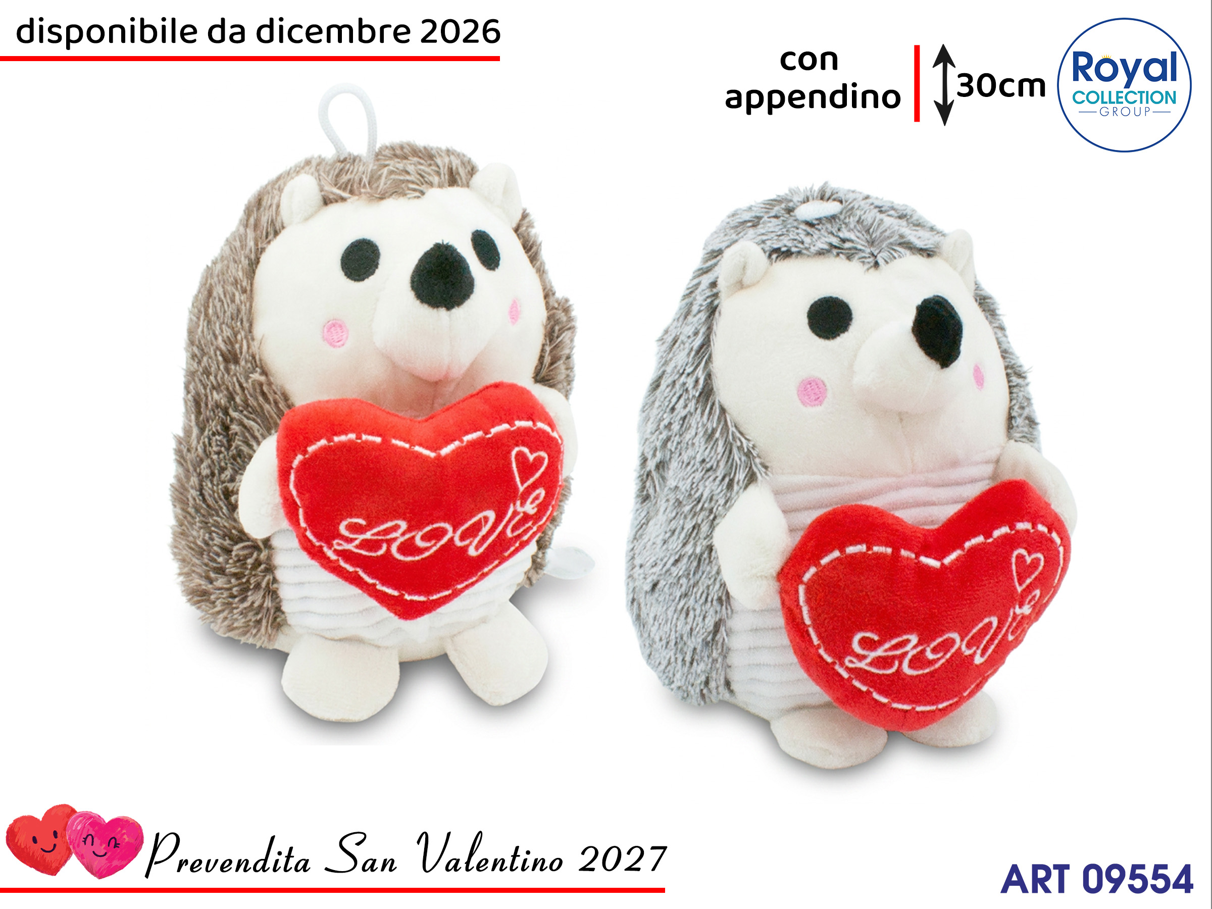 Pl2807wh Riccio Peluche C/cuore Cm 30