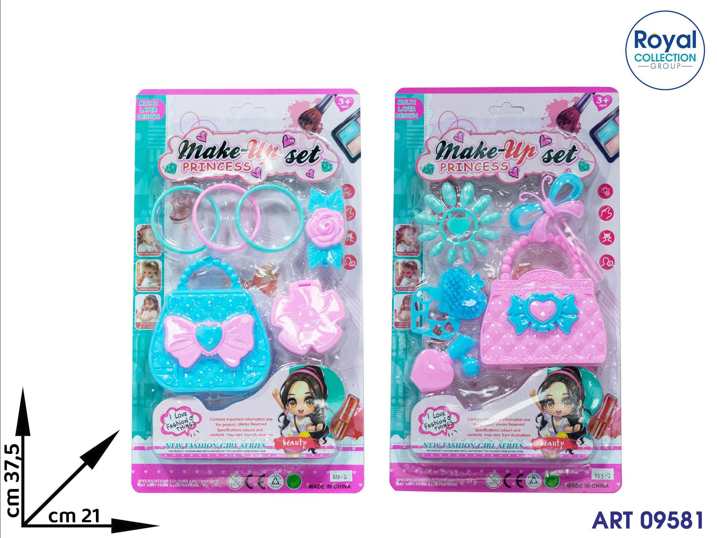 182032  553-2 Borsetta Princess Accessori Cm 37.5x21
