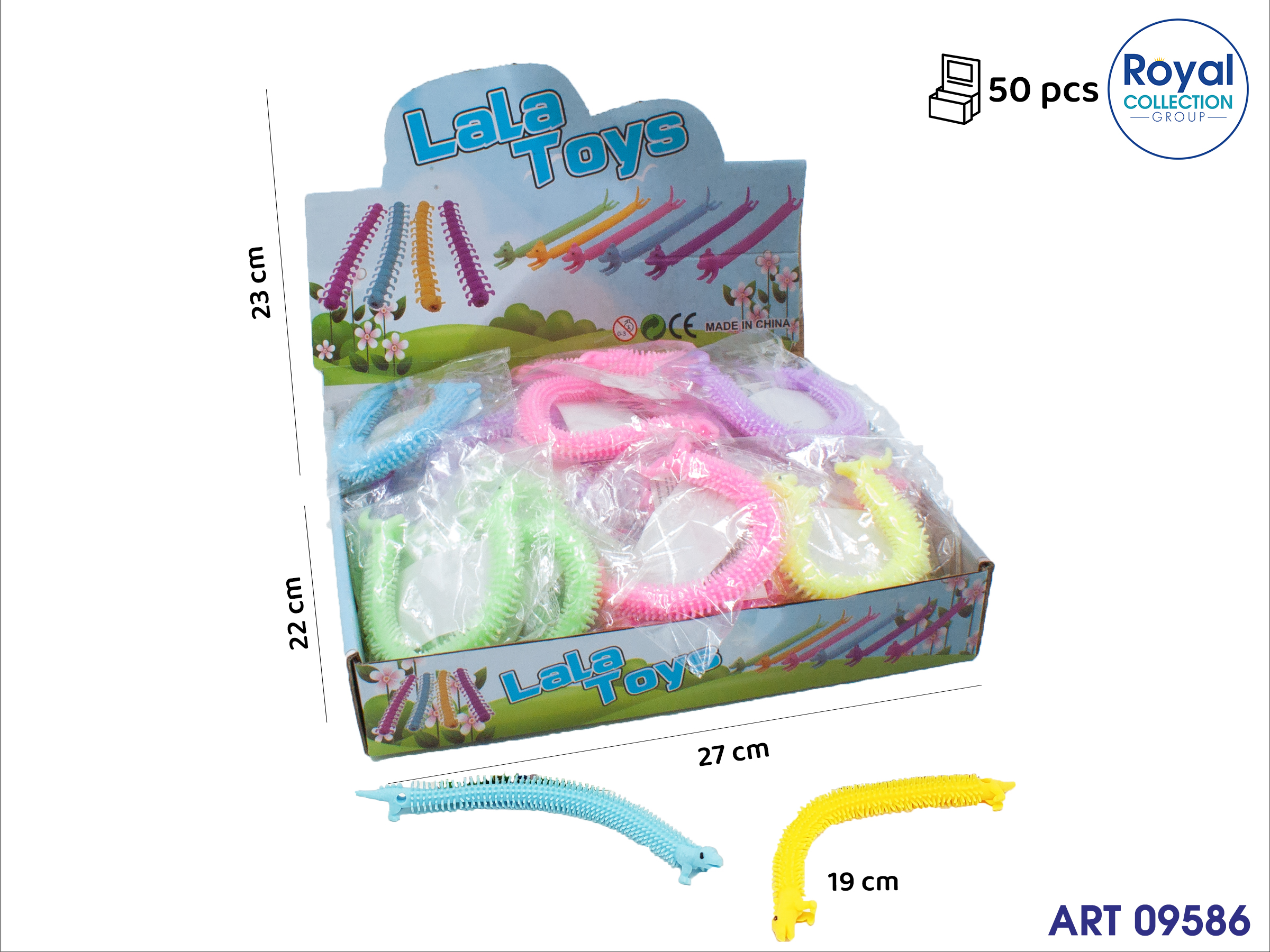 3195047 3613 Braccialetto Gommoso Col Ass Dino Display 50 Pz