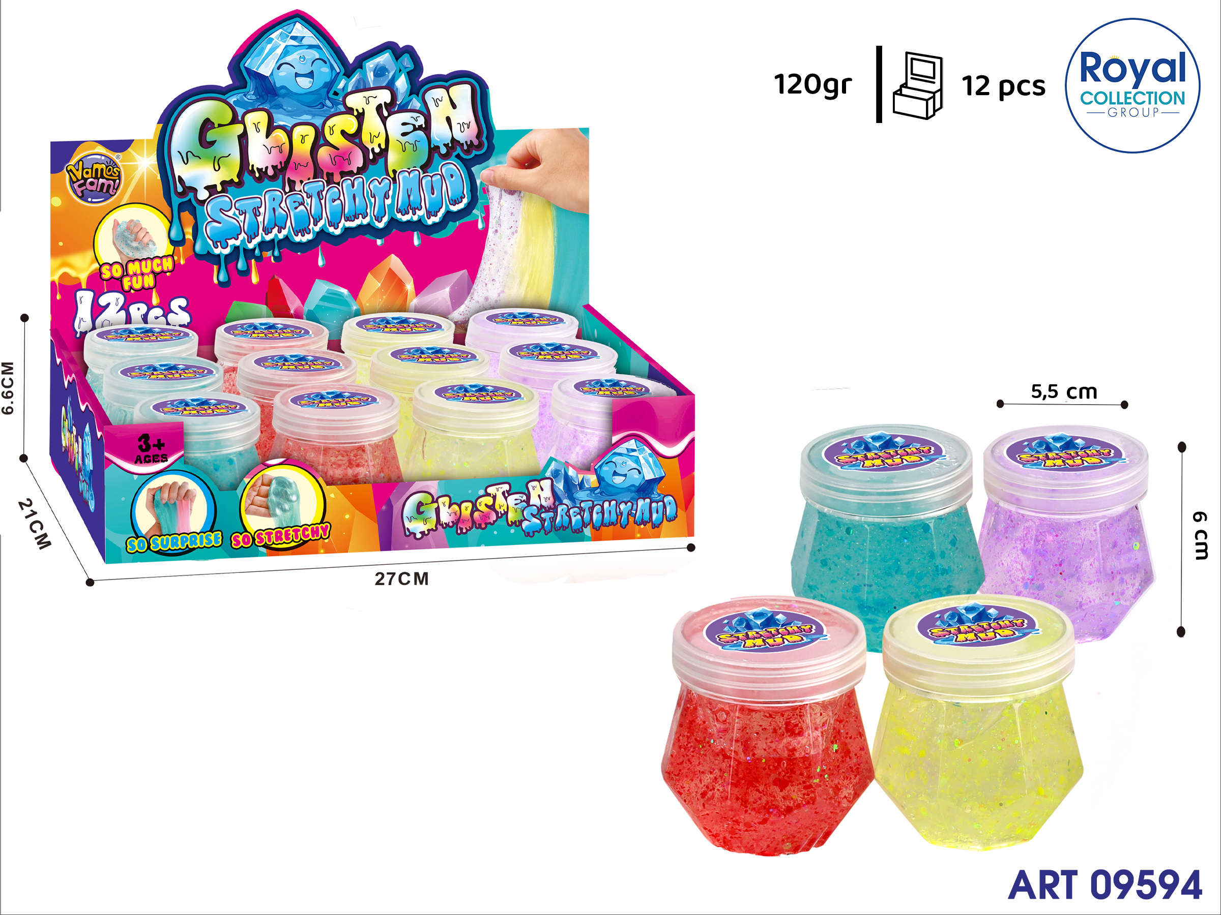 3188803 873b Slime Crystal Gr 120 Col Ass  Display 12