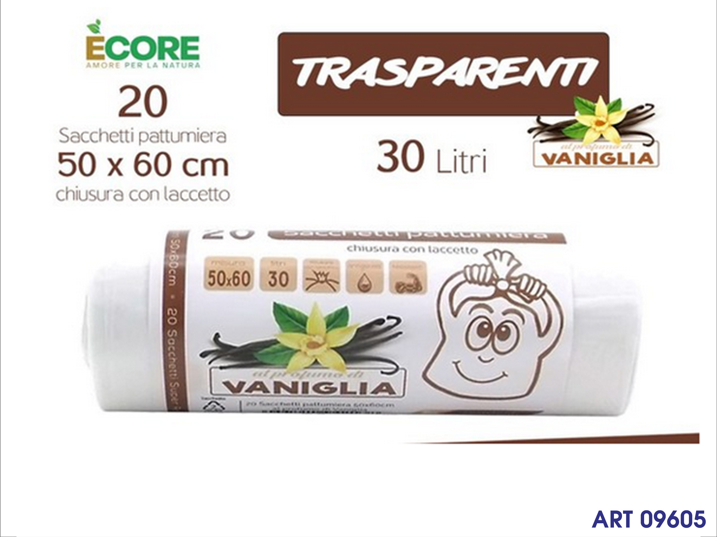 20 Sacchi Trasp 50x60 Vanigl