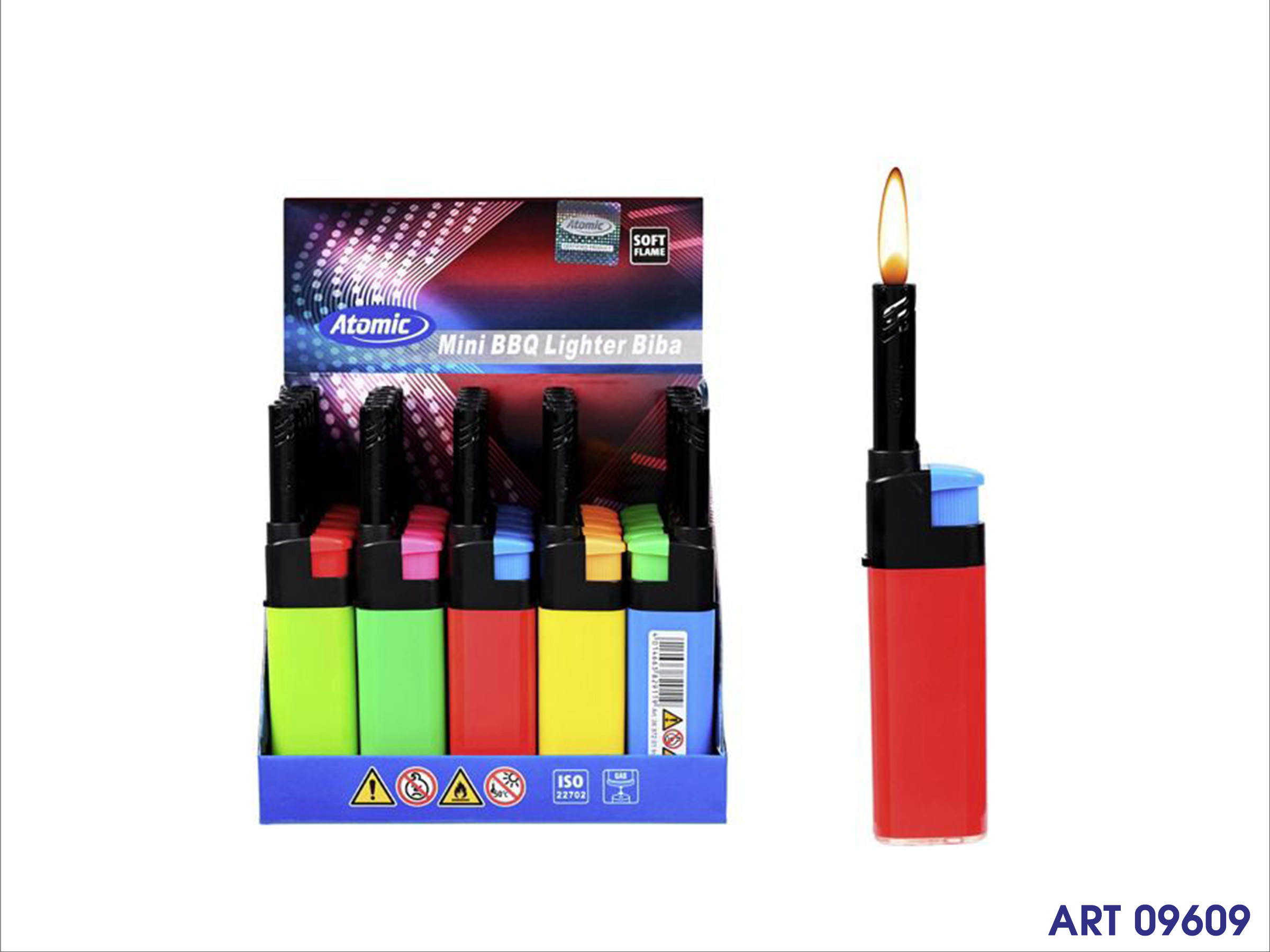 3697201 Accendigas  Cm 12.5 Col Ass Display 25 Pz