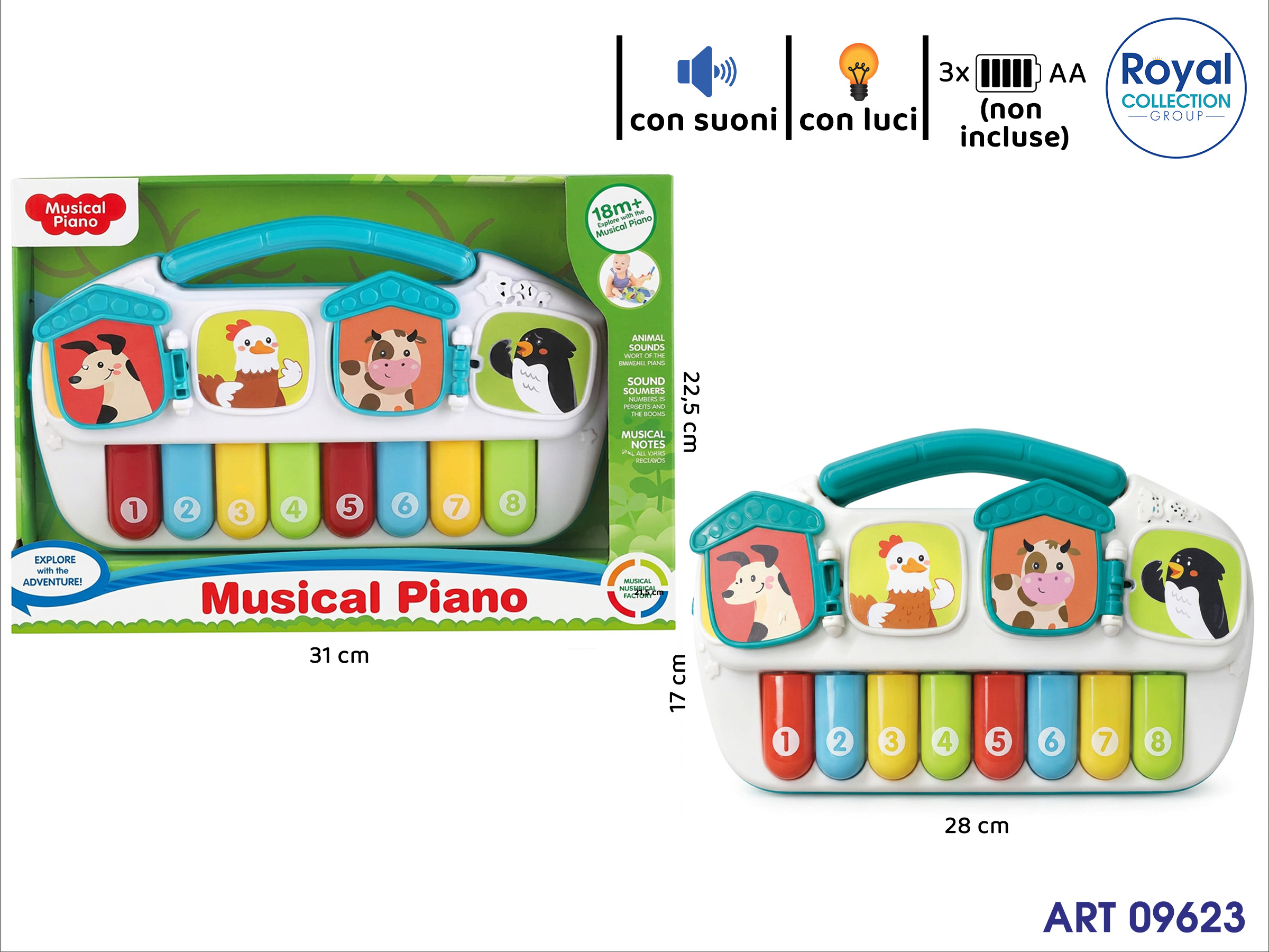 841bs Pianola Musical Cm 31x22.5