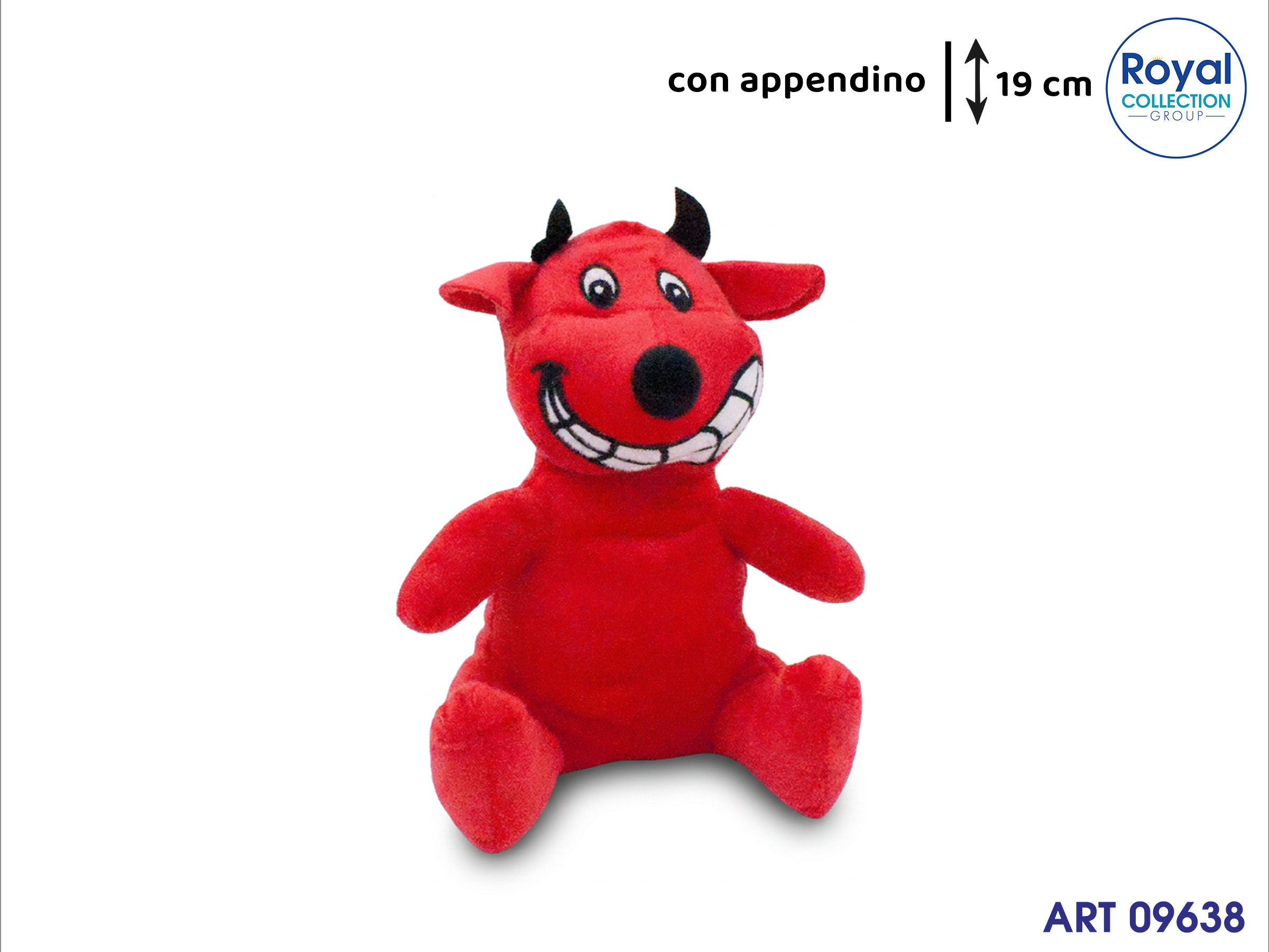 Pl3019 2 Diavolo In Peluche Cm 19