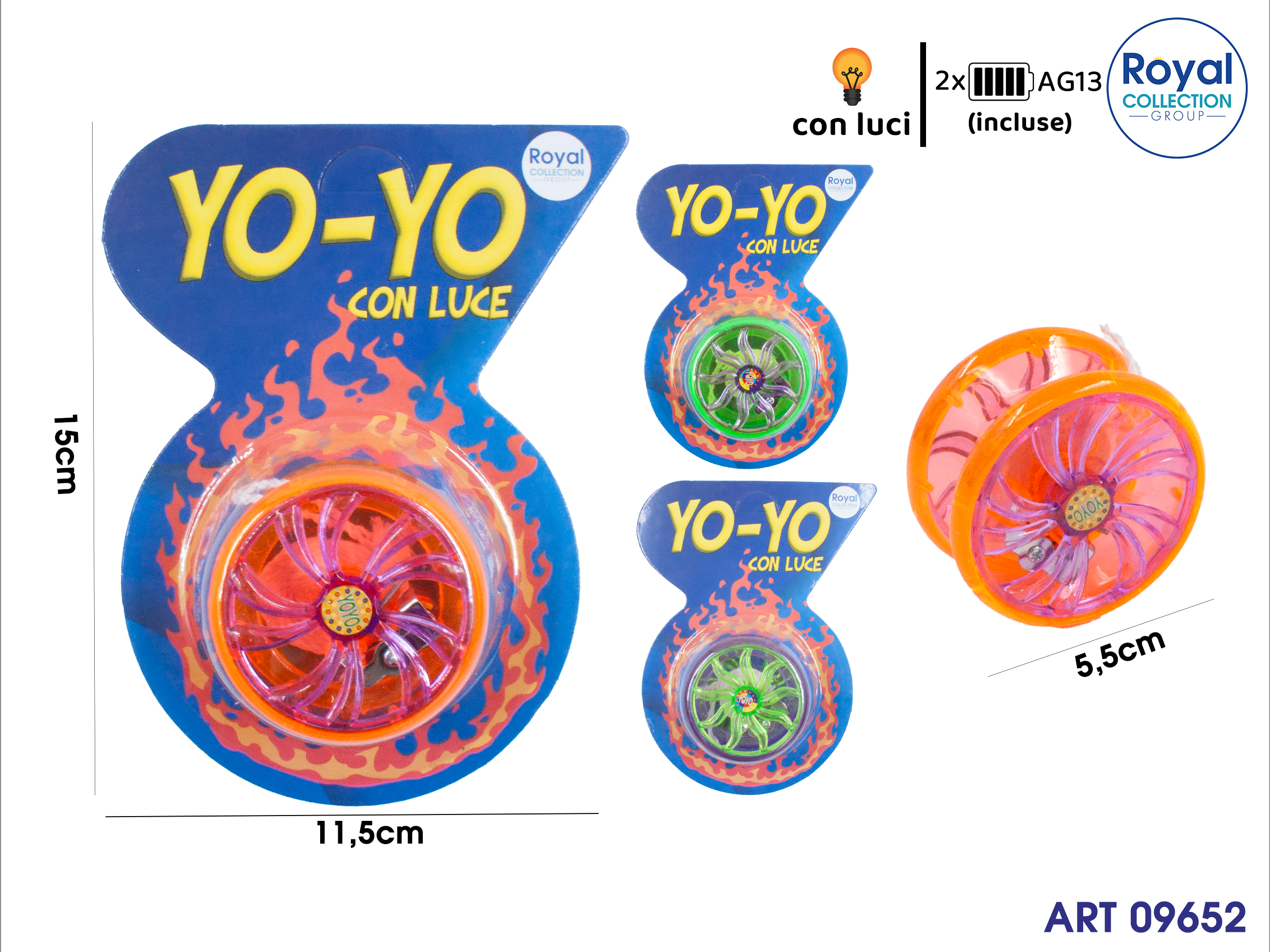 3215372-897-2 Yo Yo Luce Col Ass Cm 15x11.5