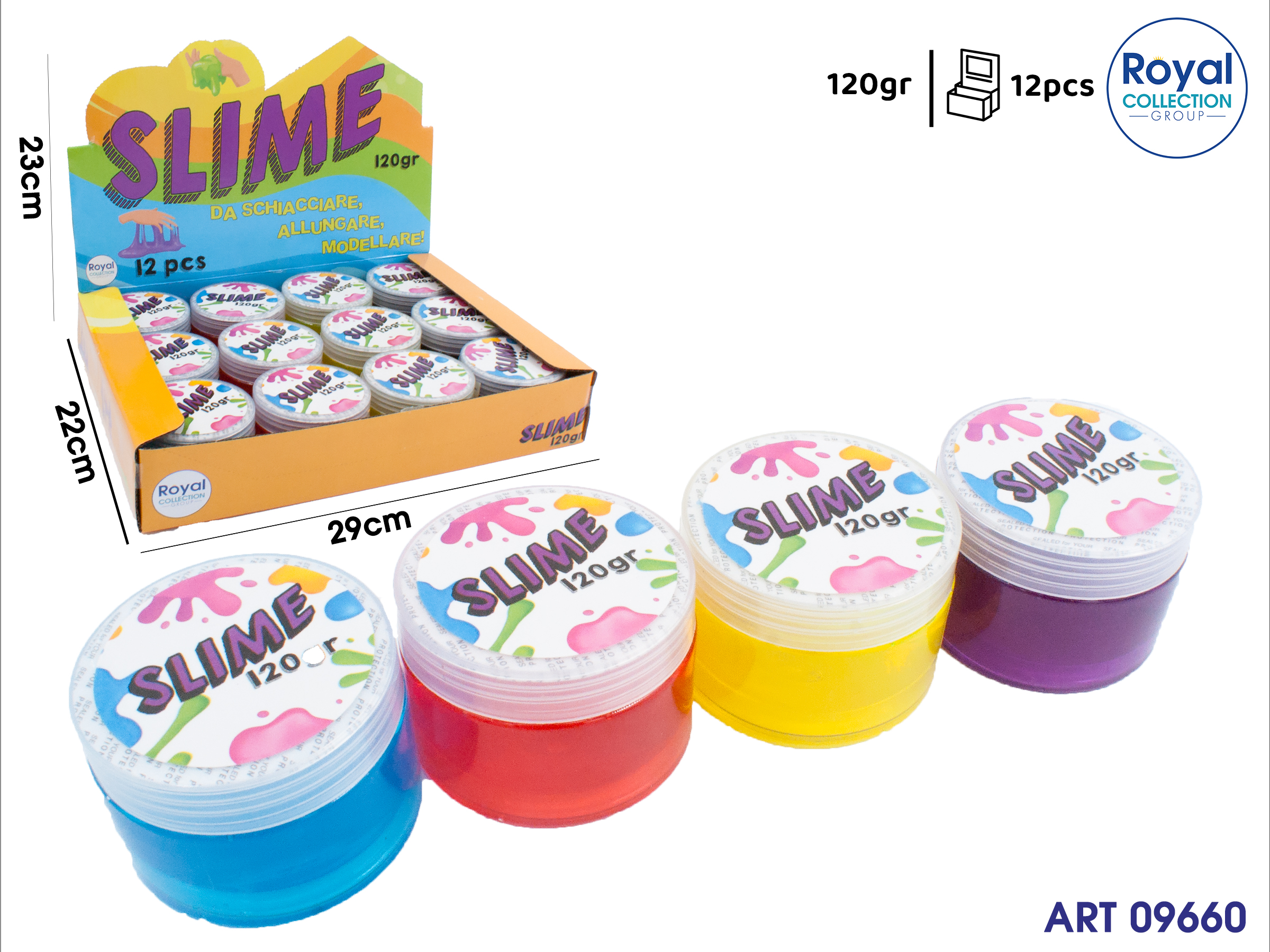 3188808-865b Slime Col Ass 120 Gr Display12 Pz